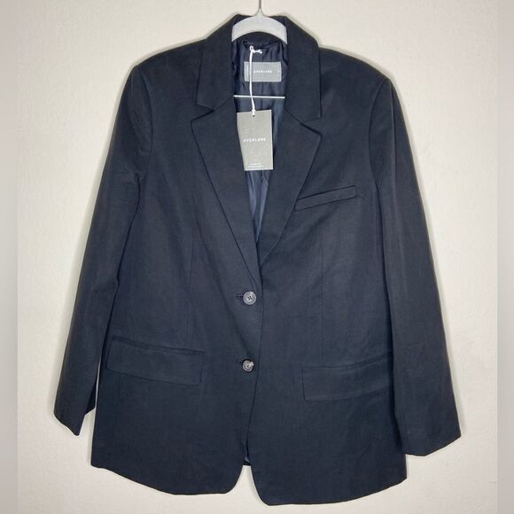 NWT Everlane The Tencel Oversized Black Blazer Jacket in Buttersmooth Size 8 - Picture 11 of 14